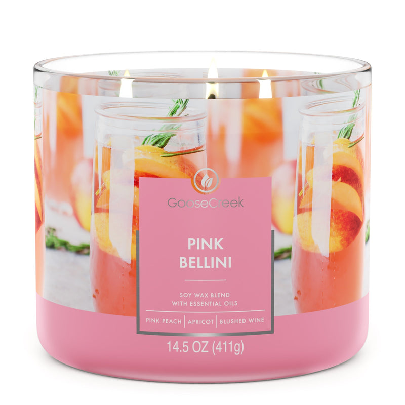 Pink Bellini Large 3-Wick  Candle